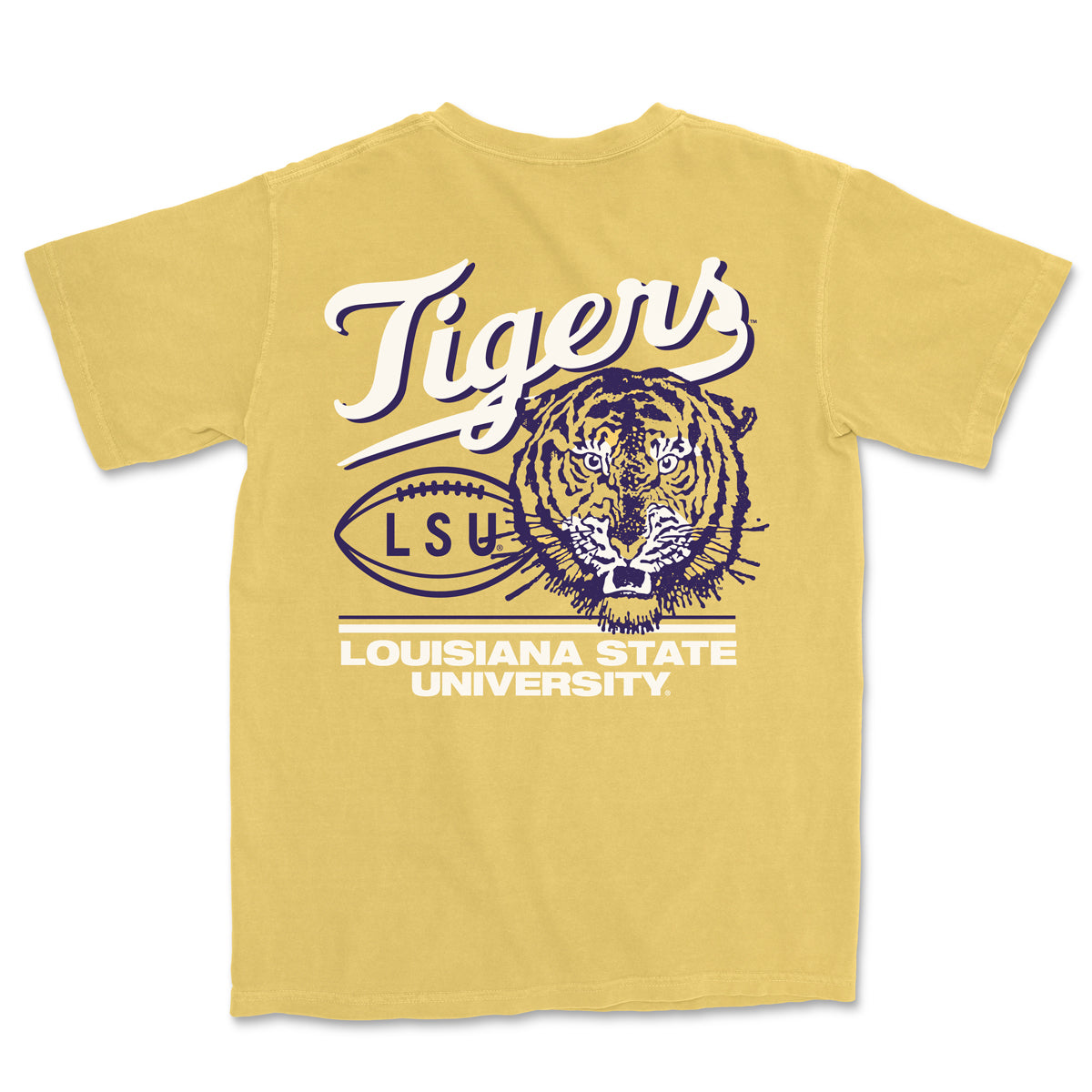 LSU Tigers Vintage Mark Garment Dyed T-Shirt