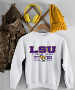 Vintage LSU Fighting Tigers Baseball Sweatshirt White Hoodie For You