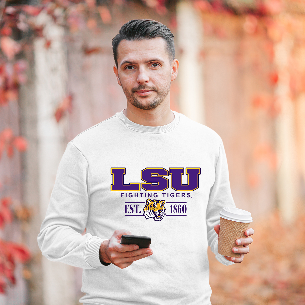 Vintage LSU Fighting Tigers Baseball Sweatshirt White Hoodie For You - Image 3