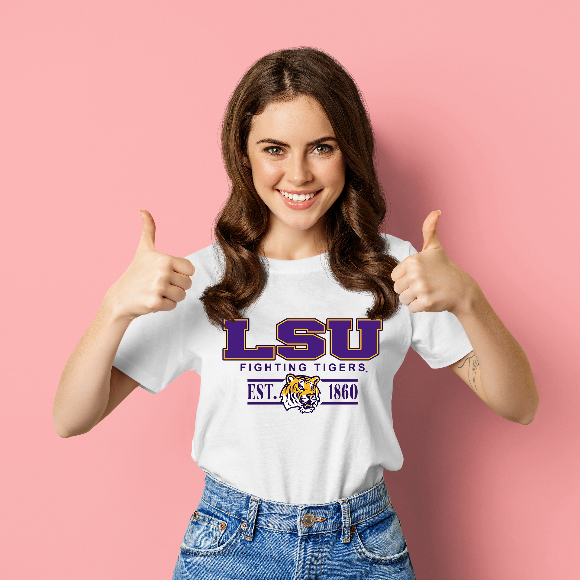 Vintage LSU Fighting Tigers Baseball Sweatshirt White Hoodie For You - Image 2