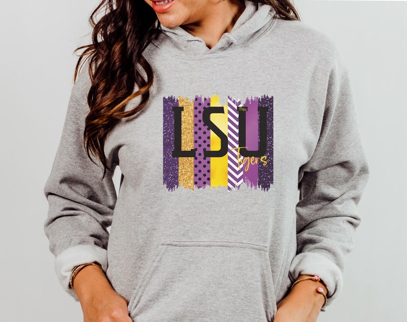 LSU football hoodie, Cute LSU Game Day Sweatshirt, LSU football hoodie