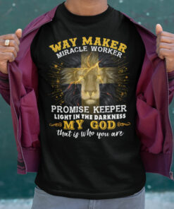 Lion Jesus Shirt Way Maker Miracle Worker Promise Keeper