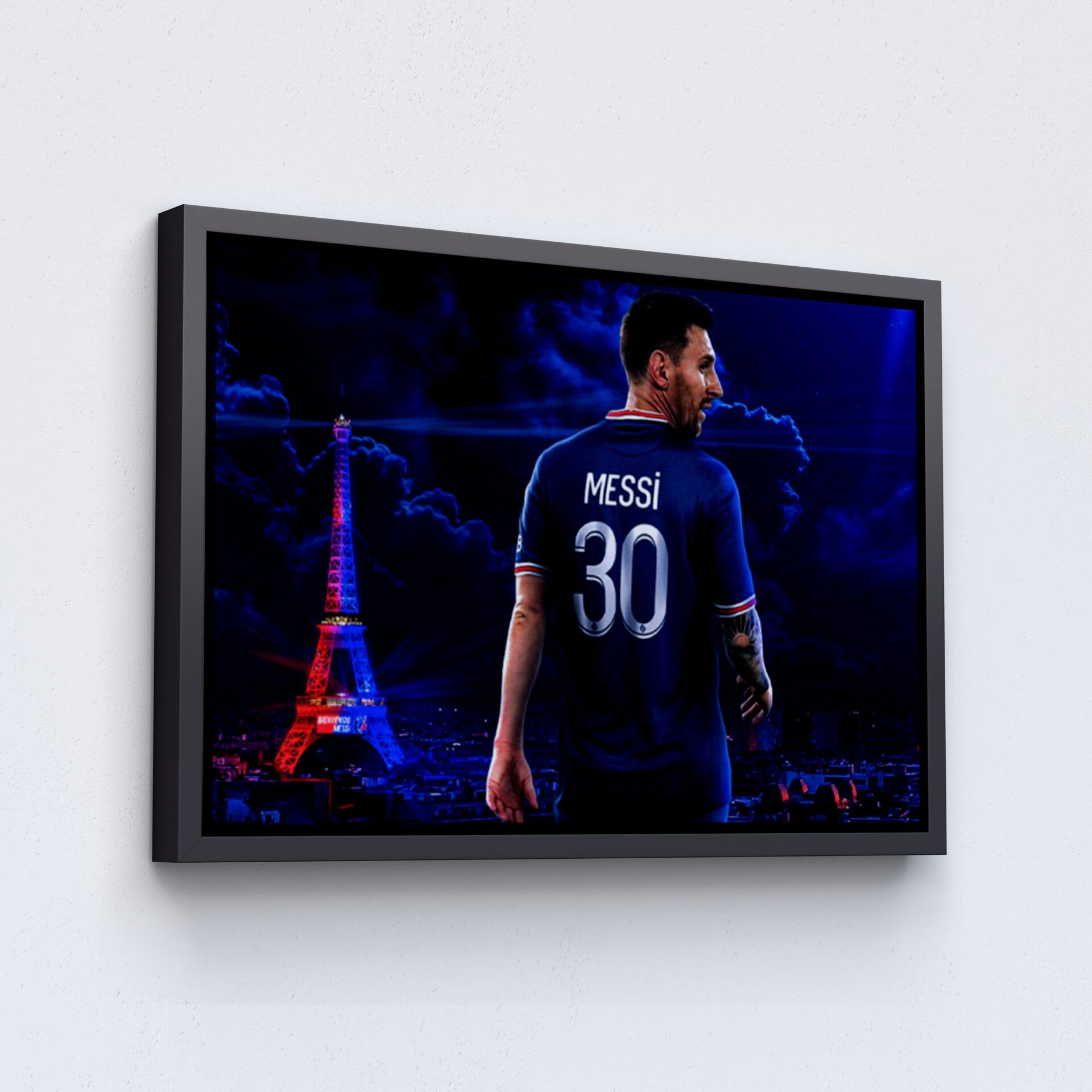 Lionel Messi Soccer Canvas Poster Wall Art