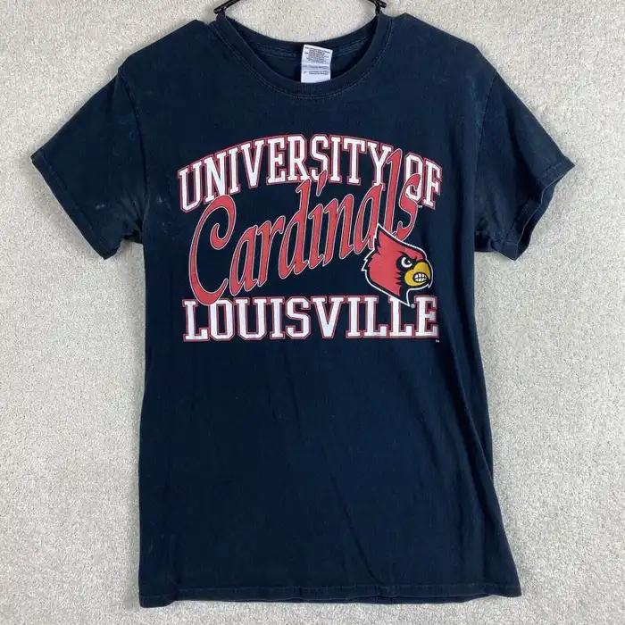 Louisville Cardinals Adult Small S T Shirt NCAA University Football Fan Shirt Gifts for NCAA Fans