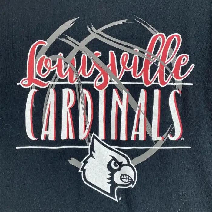 Louisville Cardinals Adult T Shirt NCAA Adult Size University Football Fan Shirt Gifts for NCAA Fans