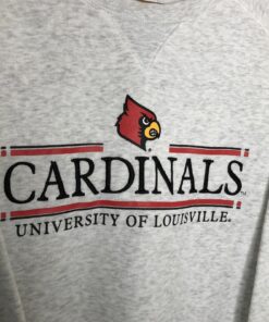 Louisville Cardinals Champion Crewneck Women’S Sweatshirt Reprinted, Uofl Sweatshirt, University of Louisville Sweatshirt
