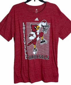 Louisville Cardinals College Basketball Red Short Sleeve Shirt Reprinted, Uofl Sweatshirt, University of Louisville Sweatshirt