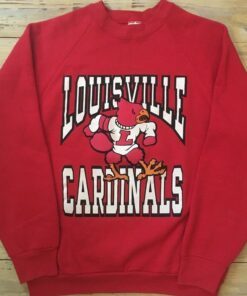 Louisville Cardinals College University Red Vintage Sweatshirt Reprinted, Uofl Sweatshirt, University of Louisville Sweatshirt