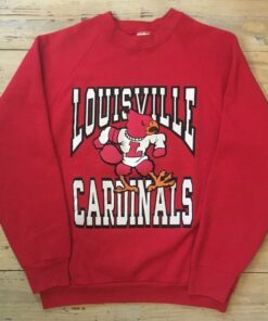 Louisville Cardinals College University Red Vintage Sweatshirt Reprinted, Uofl Sweatshirt, University of Louisville Sweatshirt