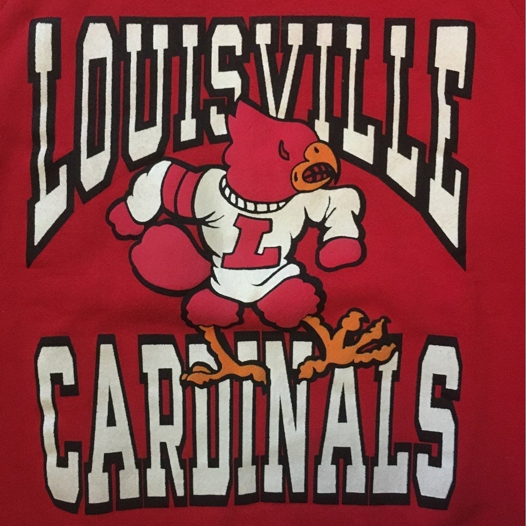 Louisville Cardinals College University Red Vintage Sweatshirt Reprinted, Uofl Sweatshirt, University of Louisville Sweatshirt