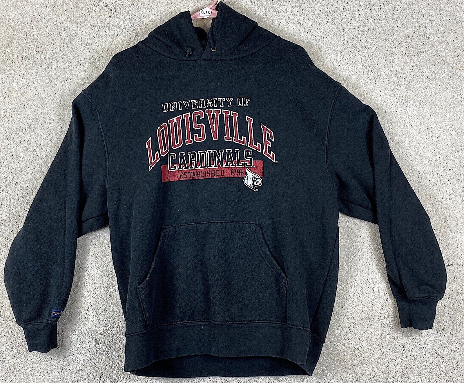 Louisville Cardinals Large Black Sweatshirt NCAA Hooded Sweatshirt