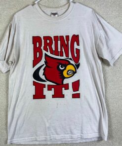 Louisville Cardinals Large White sweatshirt NCAA Short Sleeve Shirt