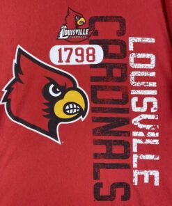 Louisville Cardinals NCAA Red T Shirt University Football Fan Shirt Gifts for NCAA Fans