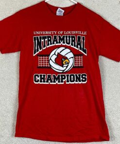 Louisville Cardinals NCAA T Shirt Red Intermural Champs
