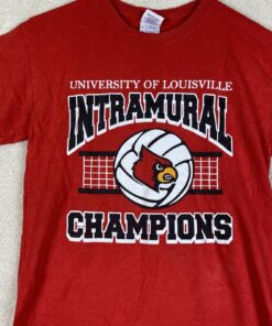 Louisville Cardinals NCAA T Shirt Red Intermural Champs