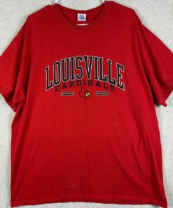 Louisville Cardinals Red T Shirt NCAA Short Sleeve Shirt