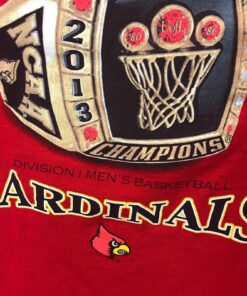 Louisville Cardinals Shirt Mens Large Red 2013 Basketball Champions