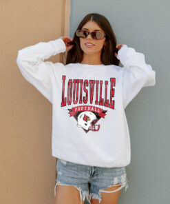 Louisville Cardinals Slow Motion Classic Crew Fleece Pullover Reprinted, Uofl Sweatshirt, University of Louisville Sweatshirt