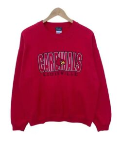 Louisville Cardinals Sweatshirt Pullover Jumper University Football Fan Shirt Gifts for NCAA Fans