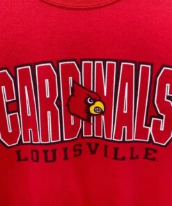 Louisville Cardinals Sweatshirt Pullover Jumper University Football Fan Shirt Gifts for NCAA Fans