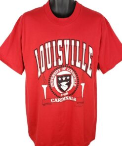 Louisville Cardinals T Shirt Vintage 80s 90s NCAA
