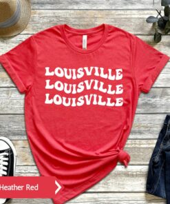 Louisville Groovy T-Shirt, University of Louisville, Cardinals, Unisex Jersey Short Sleeve Tee