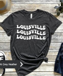 Louisville Groovy T-Shirt, University of Louisville, Cardinals, Unisex Jersey Short Sleeve Tee