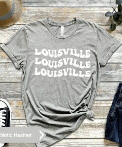 Louisville Groovy T-Shirt, University of Louisville, Cardinals, Unisex Jersey Short Sleeve Tee