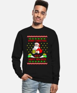 Merry Xmas Happy new Beer Ugly Christmas Sweater