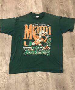 Miami Hurricanes Football Vintage Sweetshirt Unisex Cotton For Men Women
