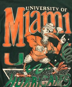 Miami Hurricanes Football Vintage Sweetshirt Unisex Cotton For Men Women