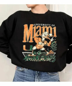 Miami Hurricanes Football Vintage Sweetshirt Unisex Cotton For Men Women