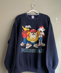Michigan Looney Tunes Crewneck Gifts for Fans