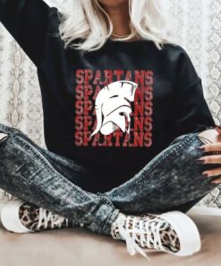 Michigan Spartans Sweatshirt, Football Gameday Sweatshirt, Womens Footballs Sweatshirt, Gameday Crewneck Sweatshirt for Women