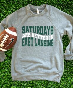 Michigan State College Sweatshirt, Crewneck Sweatshirt, East Lansing Michigan, College Sweatshirts, College Tailgate, Spartans