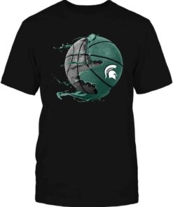 Michigan State Spartans Hoodie Basketball Ripped Off Shirt