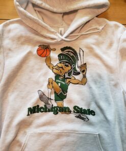 Michigan State Spartans Vintage Dunking Gruff Sparty Unisex Shirt / Hoodie Sweatshirt