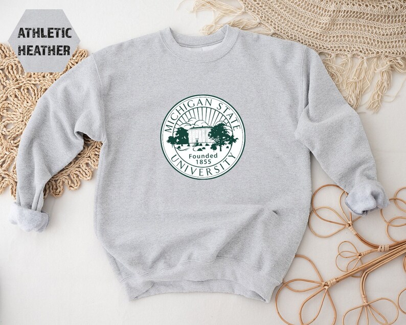 Michigan State Sweatshirt, College Sweatshirt, Gift for Student, Gift for Teacher , MSU Hoodie, College Sweatshirts