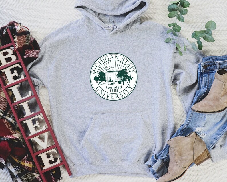Michigan State Sweatshirt, College Sweatshirt, Gift for Student, Gift for Teacher , MSU Hoodie, College Sweatshirts,