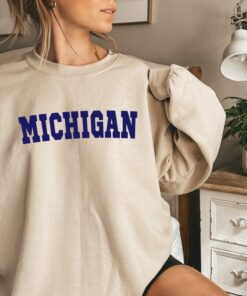 Michigan State Sweatshirt, Michigan Gift, Michigan Varsity Sweatshirt, Michigan Sweatshirt, State Sweatshirt, Michigan State Gift, Michigan