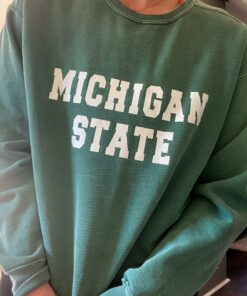 Michigan State University Comfort Colors Crewneck, MSU Crewneck, Michigan State Sweatshirt