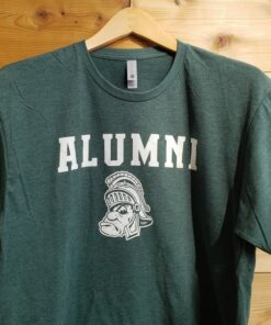 Michigan State University MSU Alumni Shirt with Gruff Sparty Logo Short Sleeve Shirt