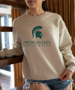 Michigan State University Sweatshirt, Michigan State Fan Sweater, Michigan Student Hoodie, Michigan State College Logo Crewneck, Michigan