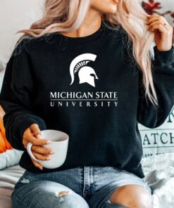 Michigan State University Sweatshirt, Michigan State Fan Sweater, Michigan Student Hoodie, Michigan State College Logo Crewneck, Michigan