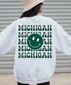 Michigan Themed Sweatshirt, Michigan Tailgate Shirt, Custom College Shirt, Gam Day Shirt, Football Game Day, Michigan Crewneck, Student Gift