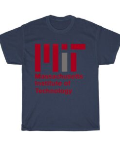 MIT Logo Massachusets Institute Of Technology Men'S Navy Gray Black