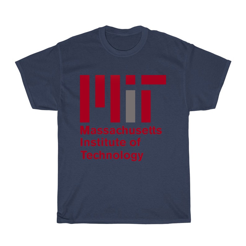 MIT Logo Massachusets Institute Of Technology Men'S Navy Gray Black