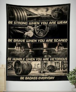 Motivational Quotes Banner Flag Tapestry For Fitness Club