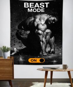 Motivational Quotes Banner Flag Tapestry For Fitness Club, Home Gym