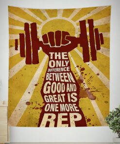 Motivational Quotes Banner Flag Tapestry For Home Gym